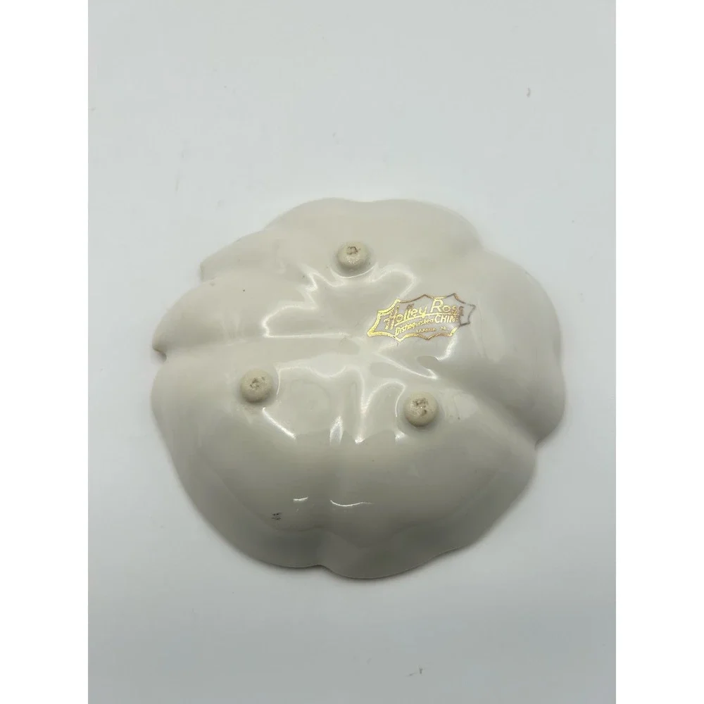 Vintage Holley Ross Distinguished 22K Gold China Trinket Dish 